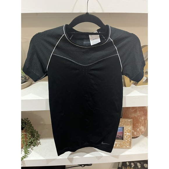 Nike Other - Nike Pro Shirt Youth medium‎ Boys Dri Fit Short Sleeve Fitted Black Performance